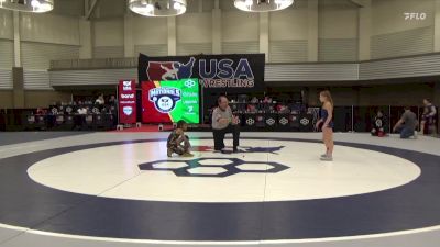 55-59 lbs 1st Place Match - Oakley Waitkus, Team Tulsa Wrestling Club vs Penelope Hall, Thunder Wrestling Club