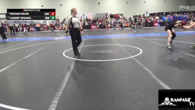 105 lbs Cons. Round 3 - Reagan Milne, St. Francis Wrestling Club vs Landry Sparks, Ottawa Mat Masters