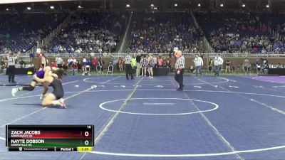 D2-157 lbs Semifinal - Nayte Dobson, Greenville HS vs Zach Jacobs, Northwest HS