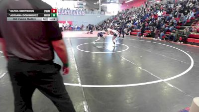125 lbs 1st Place Match - Olivia Ontiveros, El Paso Bel Air vs Adriana Dominguez, Clint Horizon
