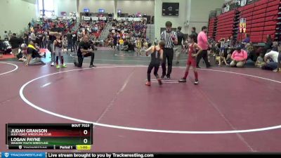 60 lbs Champ. Round 2 - Judah Granson, Gulf Coast Wrestling Club vs Logan Payne, Weaver Youth Wrestling