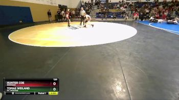 120 lbs Champ. Round 2 - Tomas Weiland, Mt. Spokane vs Hunter Coe, Riverside