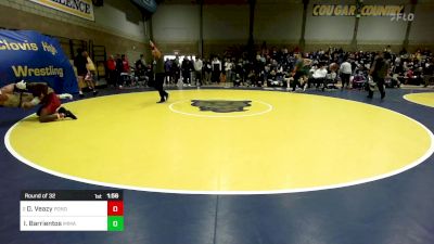 193 lbs Round Of 32 - De`Alcapon Veazy, Ponderosa (CO) vs Isaac Barrientos, Immaculate Conception (IL)