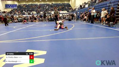 97-102 lbs Rr Rnd 2 - Avriella Pretty Bear, Harrah Little League Wrestling vs Kylah Rumbaugh, Tecumseh Youth Wrestling