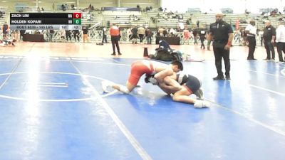 145 lbs Consi Of 16 #1 - Zach Lim, MA vs Holden Kopari, ND