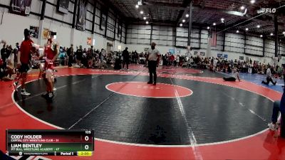 125 lbs Round 1 (6 Team) - Cody Holder, CAPITAL CITY WRESTLING CLUB vs Liam Bentley, PIT BULL WRESTLING ACADEMY