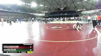 150 lbs Quarterfinal - Hayden Miller, Big Cat Wrestling Club vs Cole Schumacher, Mat Demon Wrestling Club