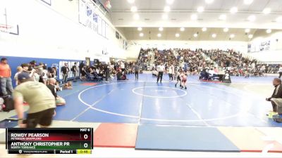 84 lbs Quarterfinal - Anthony Christopher Presas, North Torrance vs Rowdy Pearson, Peterson Grapplers