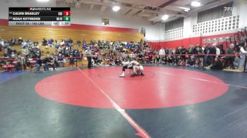 165 lbs Round Of 16 - Calvin Bradley, Bedford vs Noah Kittredge, Milford