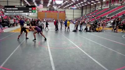 197 lbs Champ. Round 2 - Jacob Hanes, Central Missouri vs Nicholas Martinez, Missouri Valley