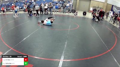 12U Boys - 98 lbs Cons. Semis - Jayce Delorenzo-Day, SWAT - Savage Wrestling Athletic Team vs Landon Schulte, Missouri