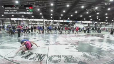 118 lbs Round 1 - Gabrielle Nelson, Black Hills Wrestling Academy vs Quinn Goodvin, Sheridan Wrestling Club