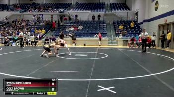 125 lbs 5th Place Match - Tyson Upchurch, King vs Colt Brown, Montevallo