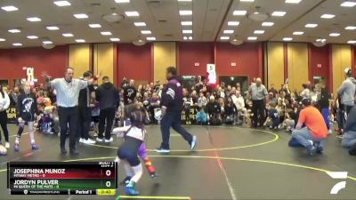 46 lbs Round 1 (6 Team) - Josephina Munoz, MYWAY Metro vs Jordyn Pulver, MI Queen Of The Mats