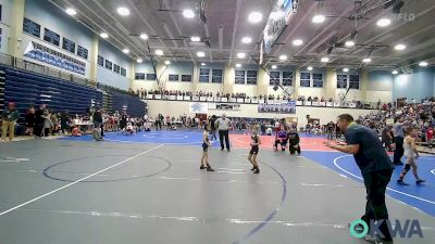 55 lbs Round Of 16 - Brinley Leyba, Team Tulsa Wrestling Club vs Dallas Fuqua, Springdale Youth Wrestling Club