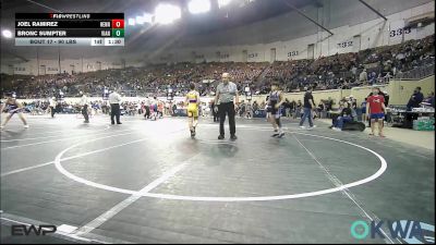 90 lbs Round Of 16 - Joel Ramirez, Hennessey Takedown Club vs Bronc Sumpter, Vian Wrestling Club