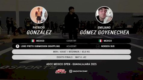 Atricio González vs Emiliano Gómez Goyenechea 2025 ADCC Guadalajara Open