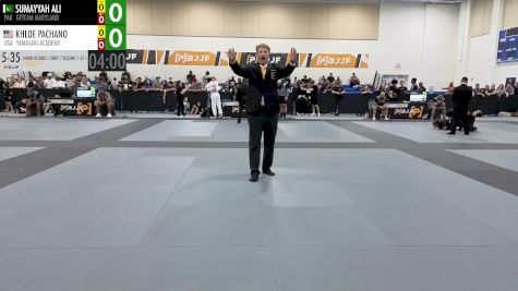 SUMAYYAH ALI vs KHLOE PACHANO 2026 PBJJF Pan American Jiu-Jitsu Championships