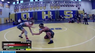 145 Blue 1st Place Match - Misha Arbos, South Dade vs Gavin Daniels, Camden