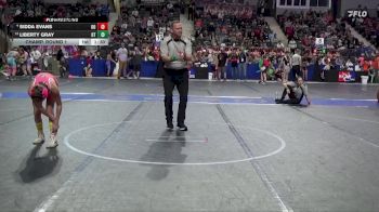 95 lbs Champ. Round 1 - Liberty Gray, OZ Trojan vs Sidda Evans, Ogden`s Outlaws