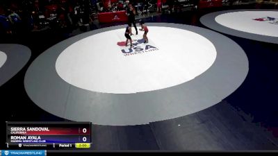 62 lbs 5th Place Match - Sierra Sandoval, California vs Roman Ayala, Madera Wrestling Club