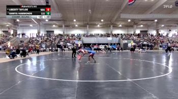 Girls 107 lbs Champ. Round 1 - Liberty Taylor, White House Heritage High School vs Saniya Hammonds, Cleveland High School