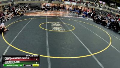 121 lbs Finals (8 Team) - Jackson Olson, Hononegah vs Finnegan Bromenschenkel, Anoka