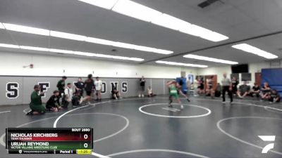 132 lbs Cons. Round 2 - Urijah Reymond, Victor Villains Wrestling Club vs Nicholas Kirchberg, Team Thunder