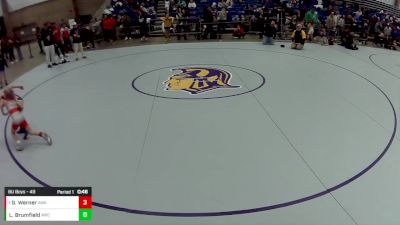 8U Boys - 49 lbs Cons. Round 2 - Leo Brumfield, Avon Wrestling Club vs Graham Werner, Askren Wrestling Academy