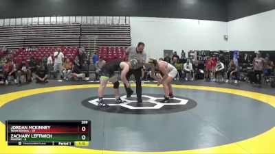 209 lbs Round 2 (8 Team) - Jordan McKinney, Team Revival vs Zachary Leftwich, Minions