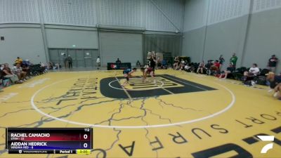 112 lbs Semis & 3rd Wb (16 Team) - Rachel Camacho, Utah vs Aiddan Hedrick, Virginia Red