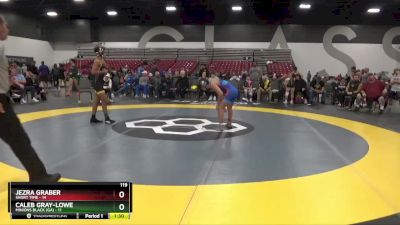 119 lbs Round 3 (8 Team) - Jezra Graber, Short Time vs Caleb Gray-Lowe, Minions Black (GA)