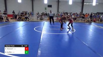 96 lbs Quarterfinal - Aaron Stewart, Toss Em Up vs Brady Huffer, Lions Wrestling Academy