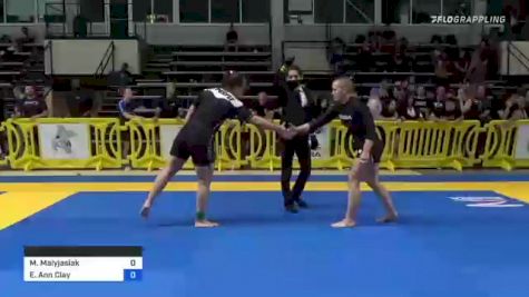 Maria Malyjasiak vs Elisabeth Ann Clay 2021 Pan IBJJF Jiu-Jitsu No-Gi Championship