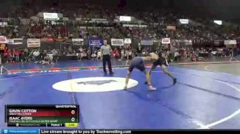 Quarterfinal - Isaac Ayers, Missoula Big Sky/Loyola Sacred Heart vs Gavin Cotton, Great Falls/MSDB