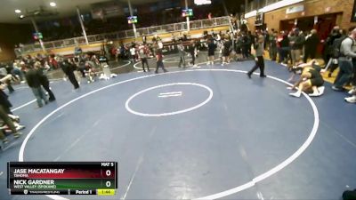 144 lbs Cons. Round 2 - Jase Macatangay, Tahoma vs Nick Gardner, West Valley (Spokane)