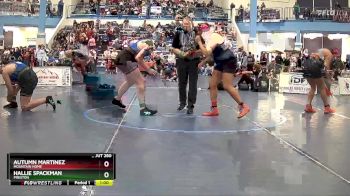 185 lbs Cons. Round 3 - Autumn Martinez, Mountain Home vs Hallie Spackman, Preston