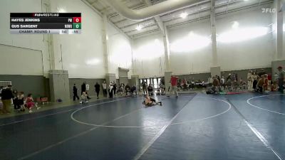 56 lbs Champ. Round 1 - Hayes Jenkins, Preston Warriors vs Gus Sargent, North Summit Wrestling Club