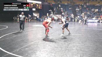 184 lbs Quarterfinal - Christian Hansen, Cornell vs Asher Cunningham, Penn State