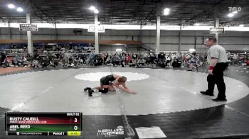 85 lbs Cons. Round 4 - Abel Reed, Filer vs Rusty Caudill, Priest River Wrestling Club