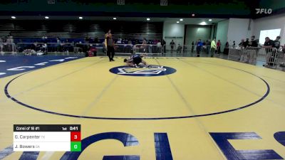 165 lbs Consi Of 16 #1 - Grayson Carpenter, TX vs Jt Bowers, GA