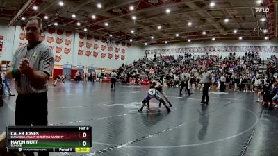 120 lbs Champ. Round 1 - Caleb Jones, Cuyahoga Valley Christian Academy vs Haydn Nutt, Dundee