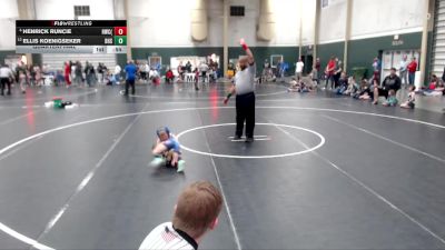 55 lbs Quarterfinal - Ellis Koenigseker, Broomfield High School vs Henrick Runcie, Hawks Wrestling Club (Lincoln)