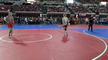 102 lbs Cons. Round 2 - Lauren Gunderson, Conrad Wrestling Club vs Riley Pedersen, Glasgow Wrestling Club