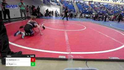 55 lbs Semifinal - Kason Gabbard, Raw Wrestling Club vs Henry Ryan, RAW Renegades