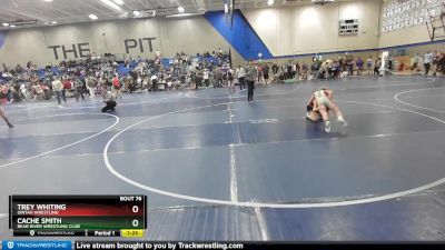 85 lbs Quarterfinal - Trey Whiting, Uintah Wrestling vs Cache Smith, Bear River Wrestling Club