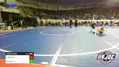 92 lbs Quarterfinal - Casen Becker, Black Fox Academy vs Max Burd, Weatherford Youth Wrestling