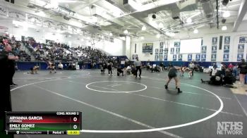 125 lbs Cons. Round 2 - Aryanna Garcia, Etiwanda vs Emily Gomez, Diamond Ranch