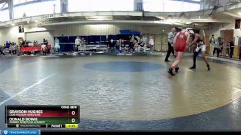 130 lbs Cons. Semi - Grayson Hughes, Club Madison Wrestling vs Donald Bowie, Warren Wrestling Academy