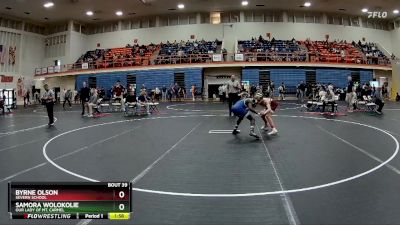 106 lbs Champ. Round 1 - Samora Wolokolie, Our Lady Of Mt. Carmel vs Byrne Olson, Severn School